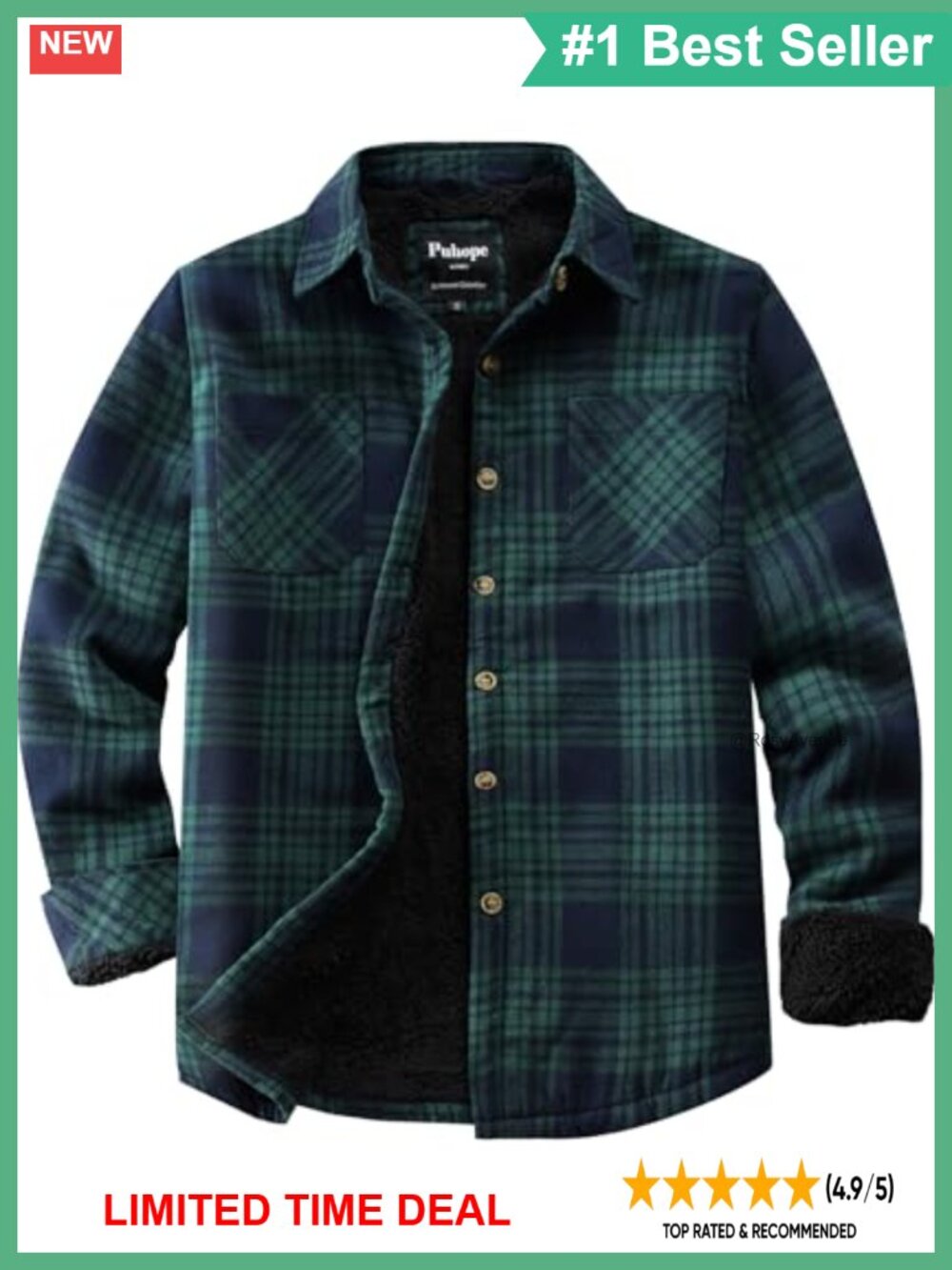 Womens Sherpa Lined Fleece Flannel Plaid Shirt Jacket Button Down